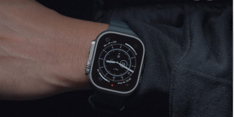 man wearing an Apple Watch Ultra